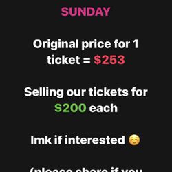 EDC (2) GA + Sunday tickets for sale! ($200 Each) 