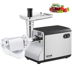 VEVOR Electric Tomato Strainer, 400W Tomato Sauce Maker Machine, 100 LBS/H Food Strainer and Sauce Maker, Փ45mm Commercial Grade Food Mill with Revers