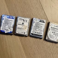 Laptop Hard Drives Various