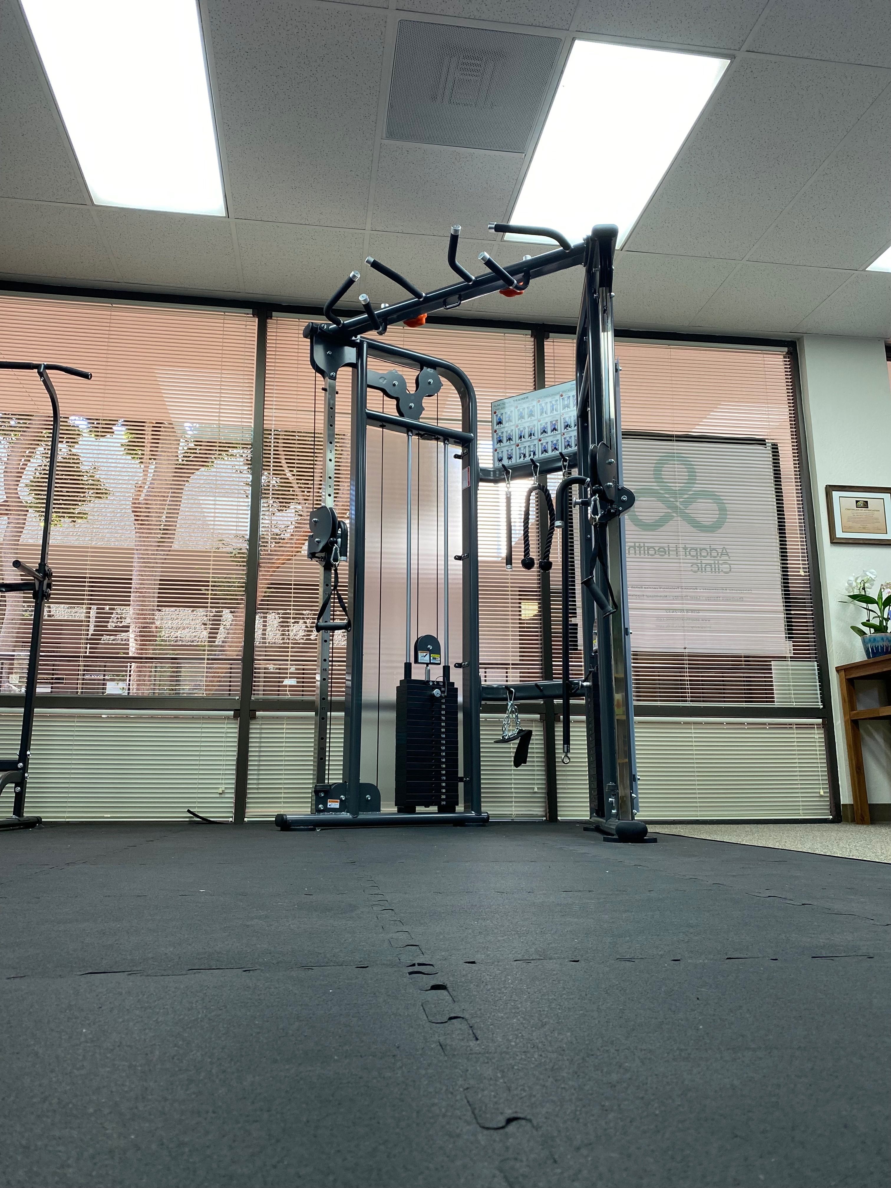 Salinas Fit- New Functional Trainer-Dual Adjustable Pulley -Gloss Grey-Heavy Duty-Smooth Glide