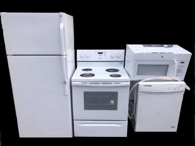 4 piece kitchen appliance package.