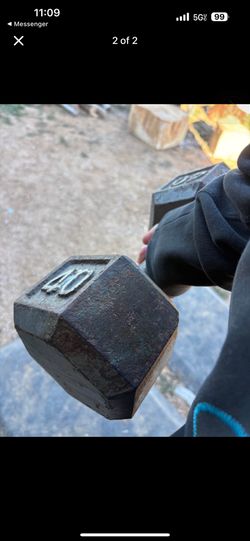 40 Lb Dumbbell Weight