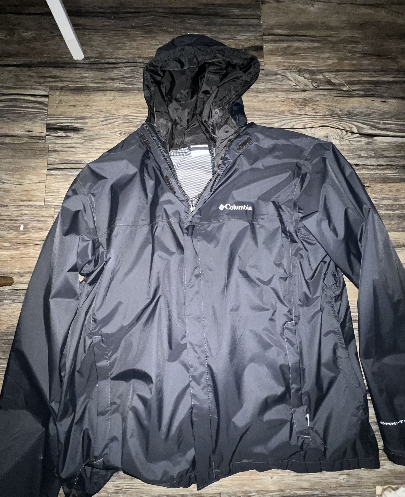 Columbia Sportswear Co. Hooded Omni-Tech Jacket Black Men’s