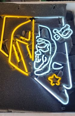 Las Vegas Raiders And Golden Knights Neon Sign