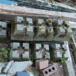 10-3/4 in. x 10-3/4 in. x 7-3/4 in. Concrete Deck Block