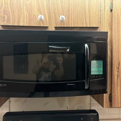 30” black microwave