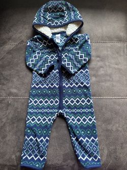 Carter's Baby Fleece Hooded Jumpsuit 12M