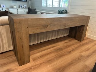 Restoration Hardware Reclaimed Oak Console Table