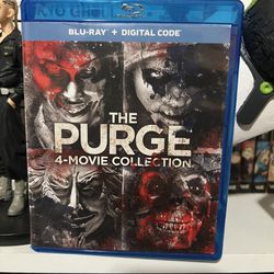 The Purge Bluray 4 Movie Collection [UNUSED DIGITAL CODE]