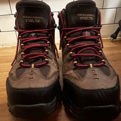 Work Boots Steel Toe Waterproof Boots Size 9.5