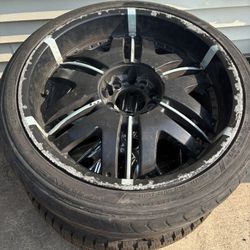 20 Inch Black Rims With Tires