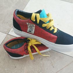 Kids size 2 Simpson Vans