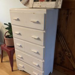 Antique White Dresser 