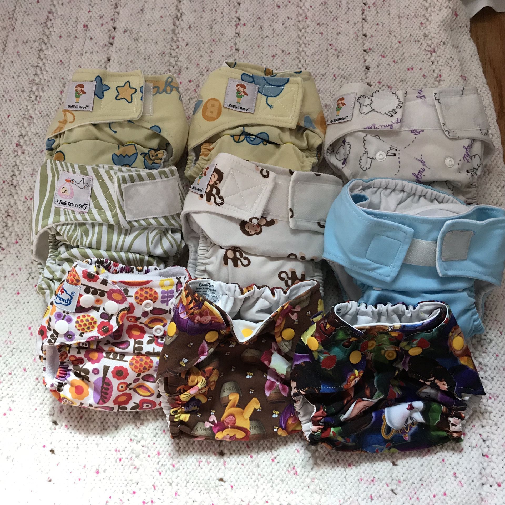 Newborn Pocket Cloth Diaper Set