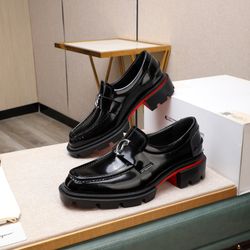 Christian Louboutin Men’s Leather Shoes With Box 2026 New 