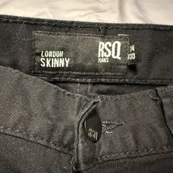 RSQ Black London Skinny 34x30