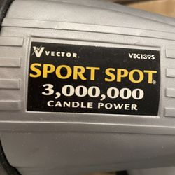 Rare! Vector Vec 1395 Mega Sport Spot--3 Million Candlepower Spotlight!