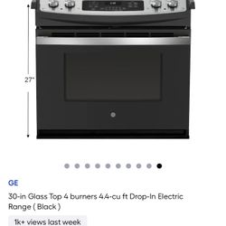 Brand New GE Drop In Range/oven