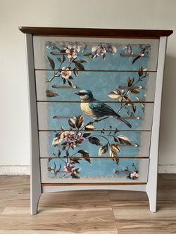 Mid-Century Modern Tallboy Dresser | Solid Wood | Beautifully Refinished | $675