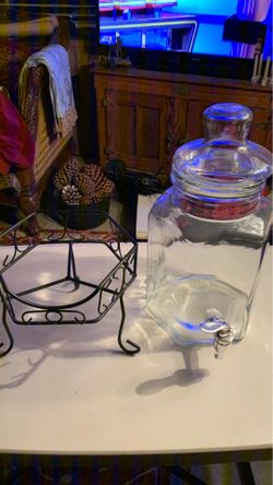 Decorative Glass Beverage Dispenser