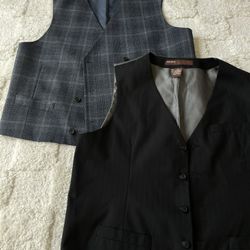 Men’s Dress Vests — LIKE NEW!