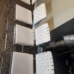 Four "White" Stools