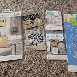 6 Packs Of Laser Cut Stencils 