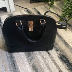 black aldo purse