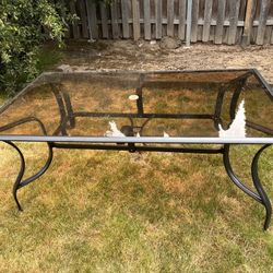 Glass Top Table 