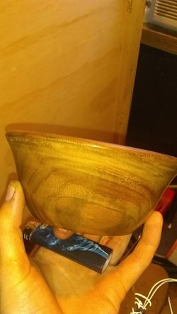 Walnut wooden bowl