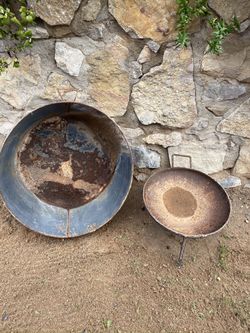 Metal cast iron cooking bins