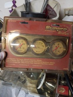 Sunpro Triple Gauge Kit Vintage Look