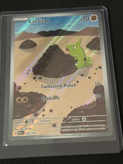 Larvitar 203/197 Sv03: Obsidian Flames Holo
