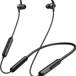 CXK Neckband Bluetooth Headphones, Bluetooth 5.3 Wireless Headphones 80Hrs Extra Long Playtime Stereo Bass in-Ear Headsets with Mic, IPX6 Waterproof E