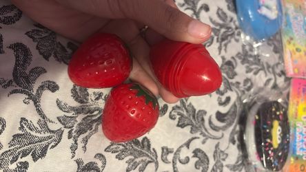 Strawberry lipstick