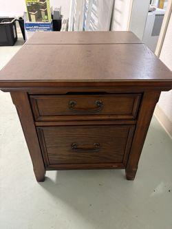 File Cabinet Table With Power