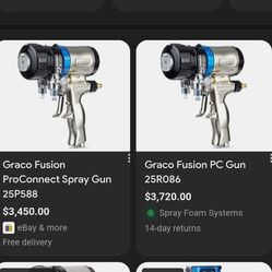 Graco Graco Fusion PC Gun w/ 00 Mix Chamber & 3 Cartridges 25R086
  
