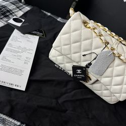 Custom Chan White Bag Women’s Purse Crossbody Bag 