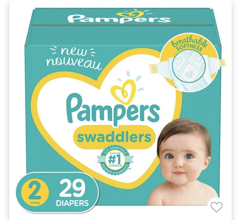 Pampers Swaddlers Diapers - Size 2 - 29ct💥💥