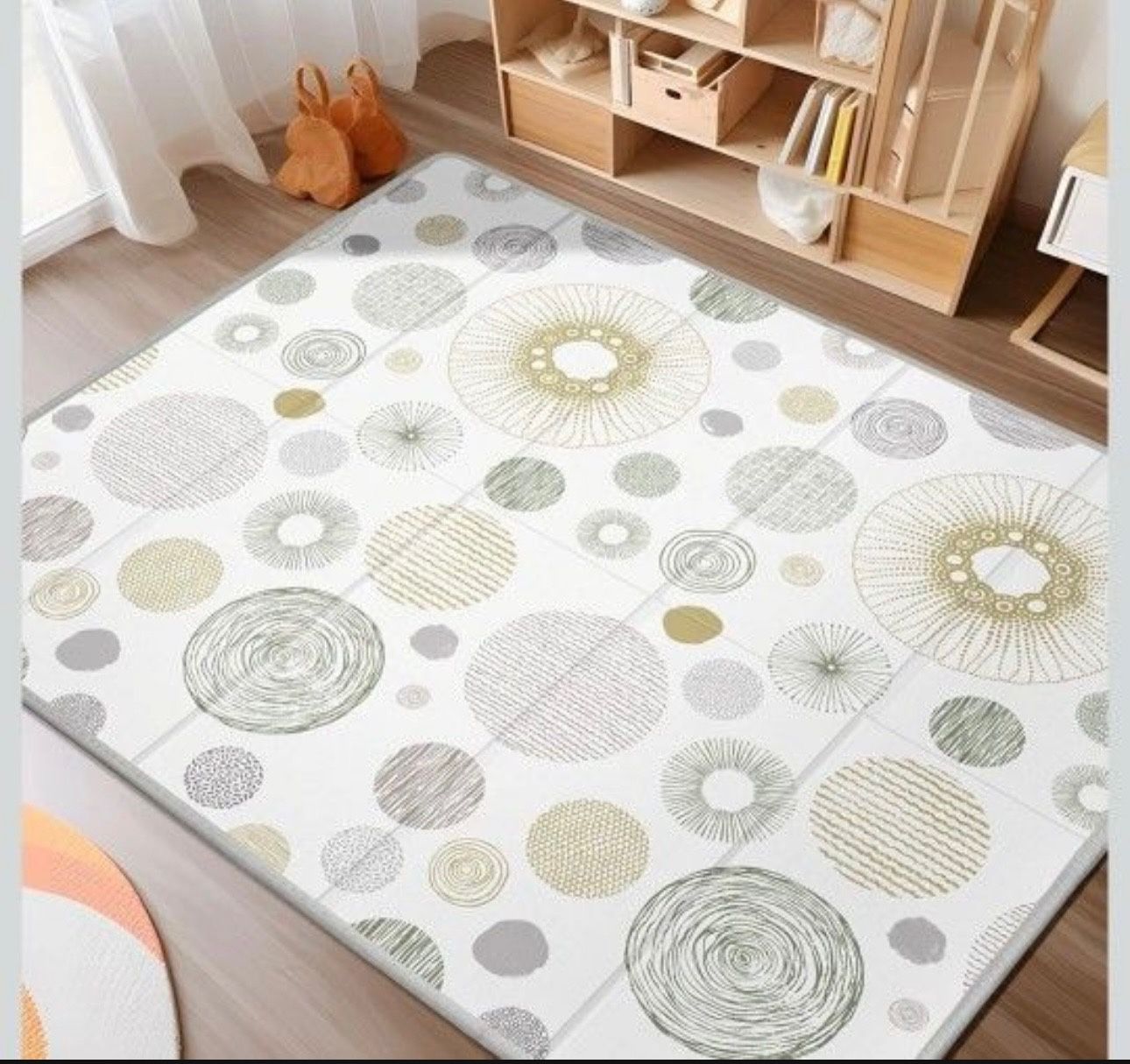 Baby Play Mat 79x71, Extra Large Baby Mat for Floor, Foldable Play XPE Foam Mat, Reversible Crawling Mat for Baby, Waterproof, Safe & Thick Playmats