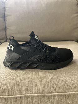 Steel Toe SPEED | SUADEX Comfortable Lightweight Steel Toe Shoes, Men Size 11, Black/Charcoal Gray