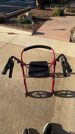 Walker, bathroom chair, side roller table
