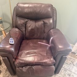 Leather recliner