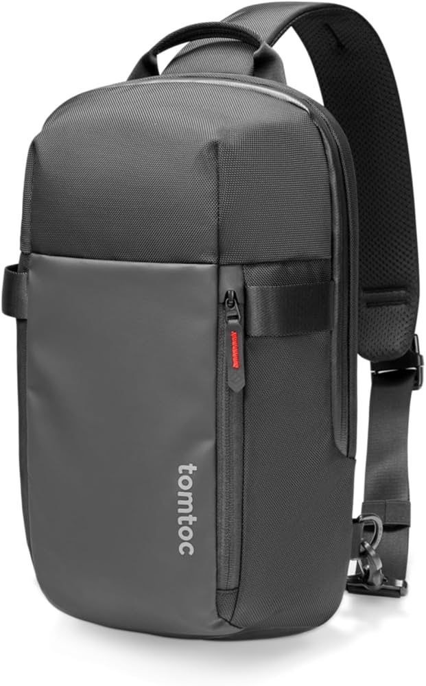 tomtoc EDC Crossbody Backpack for Men and Women, Minimalist Chest Shoulder Bag for 14-inch MacBook Pro M4, 13-inch MacBook Air/Pro, 11-inch iPad Air/P
