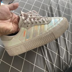 adidas gazelle silver green womens adidas Sambae Shoes main image 0