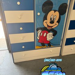Baby Closet Wardrobe Mickey Mouse 6 Drawer