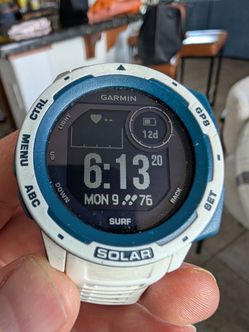 46mm Garmin Instinct SOLAR SURF smartwatch waterproof 30day battery