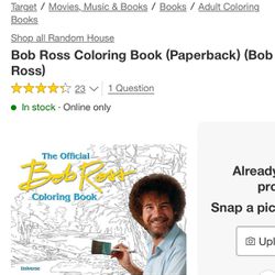The Official Bob Ross Coloring Book Paperback