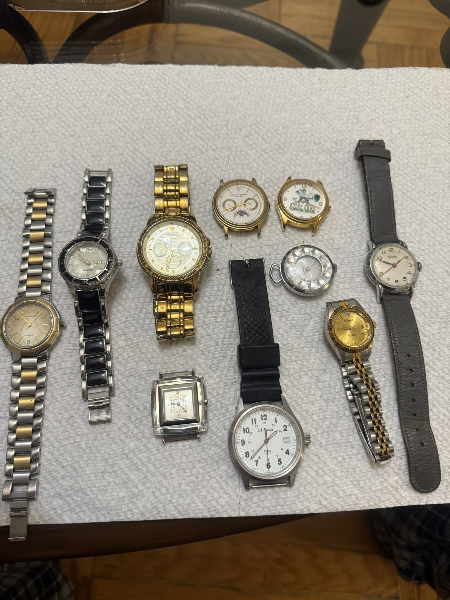 Vintage Lot Of 10 Mens&Womans Watch All Name Untested Parts Repair 