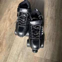 Men’s 9 Or Ladies 10 Quad Roller Skates Indoor Setup. Crazyskates Brand.